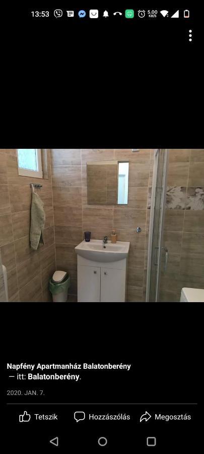 Napfény Apartmanház Balatonberény Kültér fotó